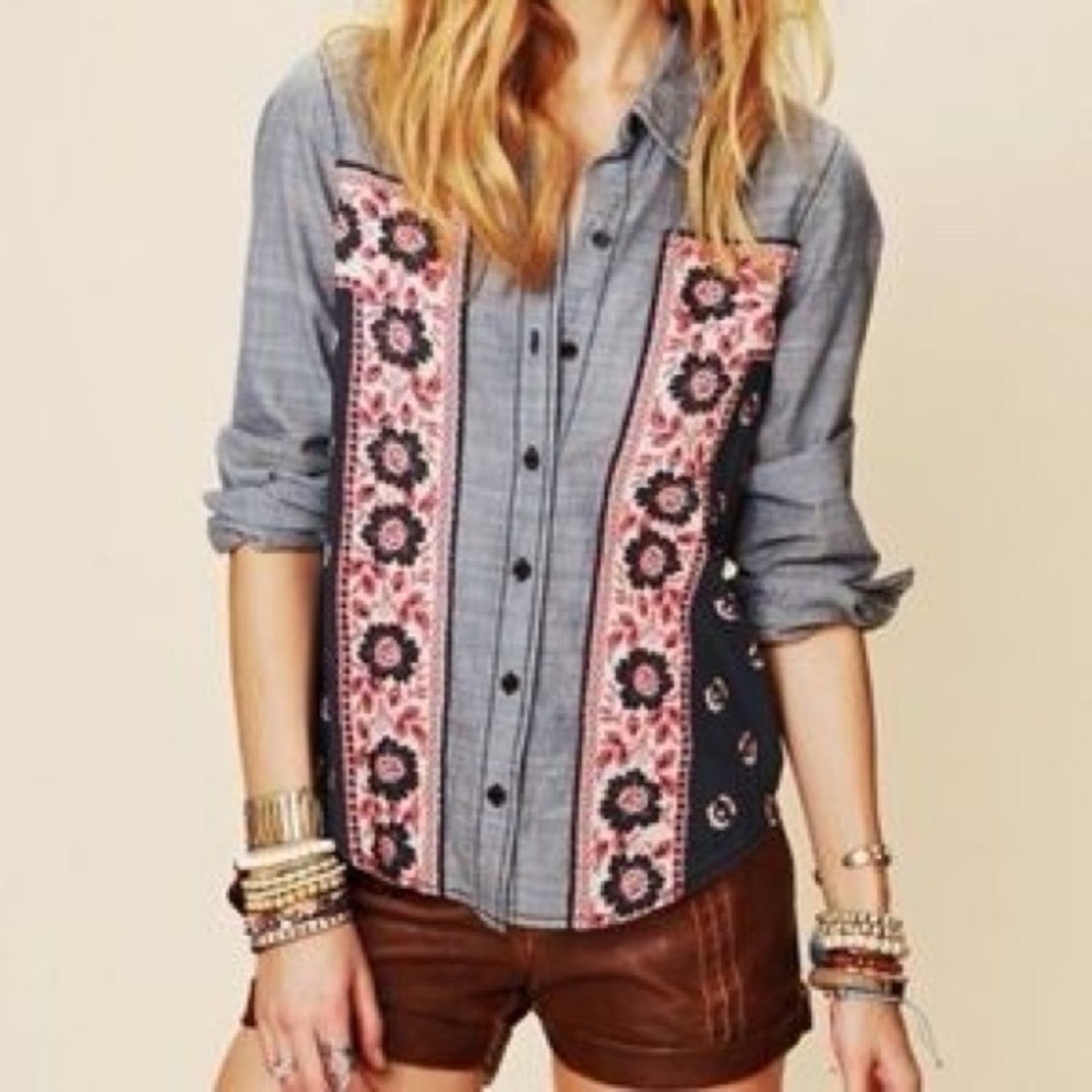 Free people Cambridge shirt